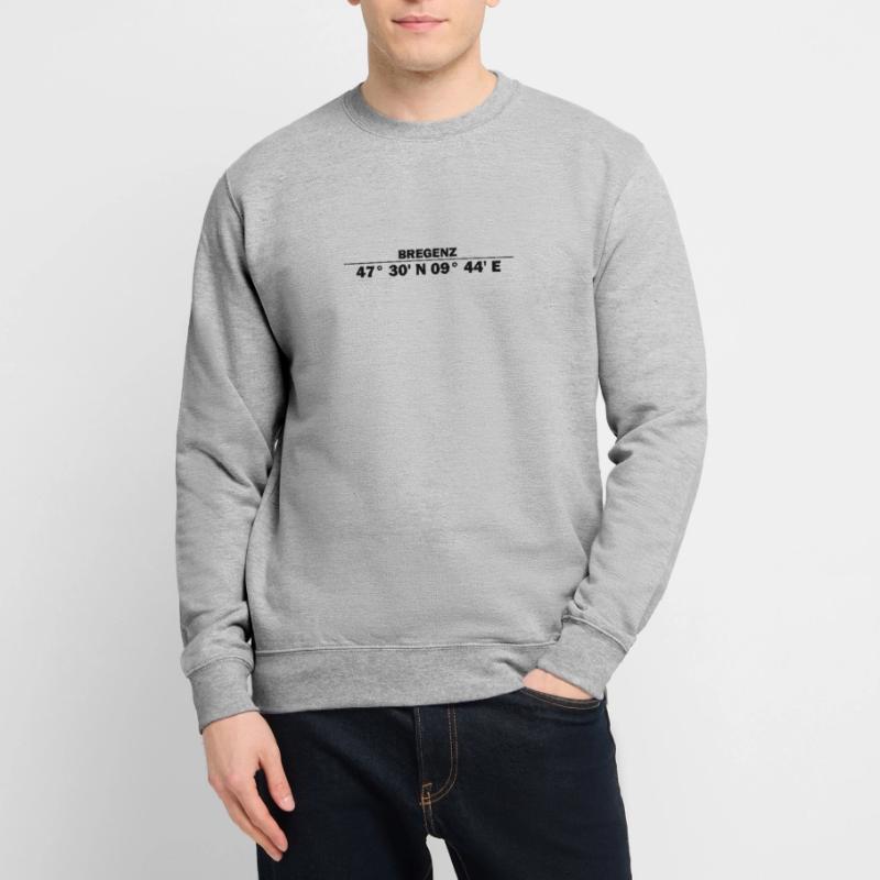 Bregenz coordinates Unisex Sweatshirt