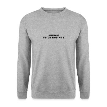 Geestland coordinates - Unisex Sweatshirt - salt & pepper - Front - Alina (178cm) & Michal (187cm)