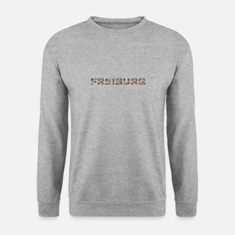 Freiburg Hund - Unisex Pullover - Weißgrau meliert