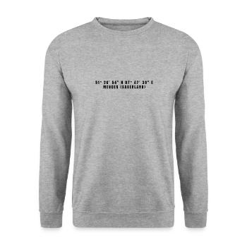 Menden (Sauerland), Coordonnées Rhénanie-du-Nord-Westphalie - Sweat-shirt Unisexe - gris chiné - Devant - Alina (178cm) & Michal (187cm)