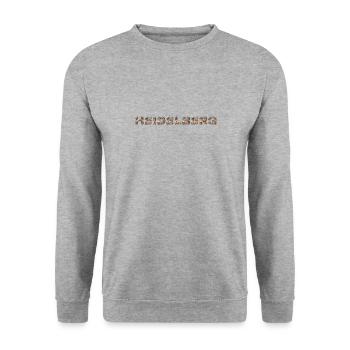 Heidelberg Hund - Unisex Pullover - Weißgrau meliert - Vorne - Alina (178cm) & Michal (187cm)