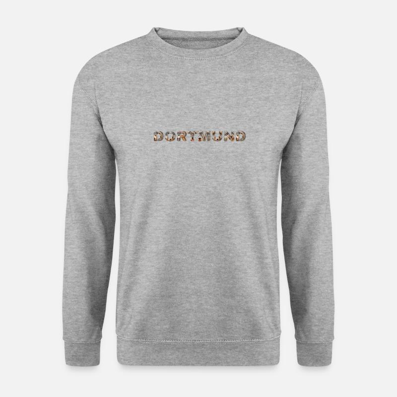 Dortmund Hund - Unisex Pullover - Weißgrau meliert