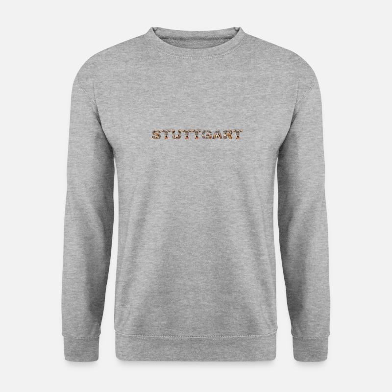 Stuttgart Hund - Unisex Pullover - Weißgrau meliert