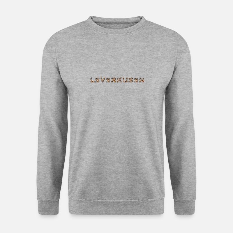 Leverkusen Hund - Unisex Pullover - Weißgrau meliert