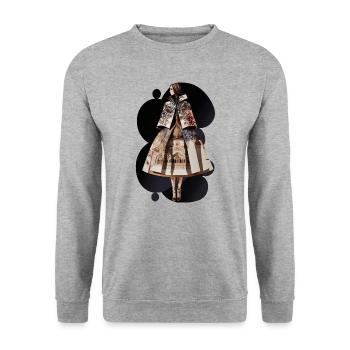Lady Barby - Unisex Sweatshirt - salt & pepper - Front - Alina (178cm) & Michal (187cm)