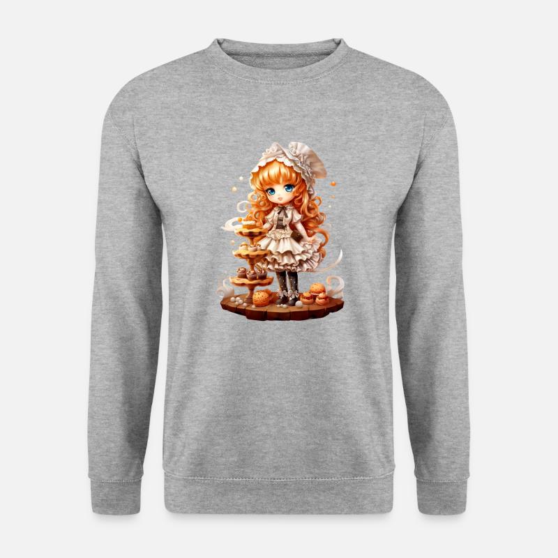 Dollie Bäcker - Unisex Pullover - Weißgrau meliert