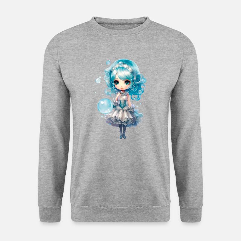 Dollie Bubble - Unisex Pullover - Weißgrau meliert