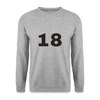 18 - Sweat-shirt Unisexe - gris chiné - Devant - Alina (178cm) & Michal (187cm)
