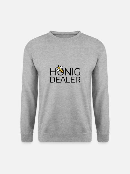 Honigdealer - Unisex Pullover - Weißgrau meliert