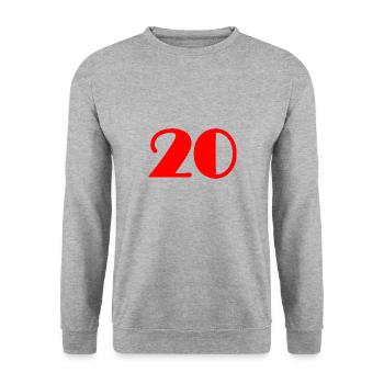 20 YEARS,20TH ANNIVERSARY,20 ANNIVERSARY 20 YEARS - Unisex Sweatshirt - salt & pepper - Front - Alina (178cm) & Michal (187cm)