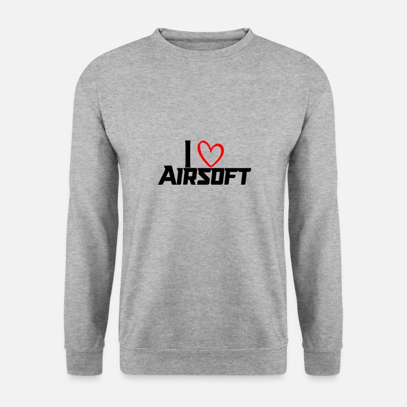 iLoVeAirsoft - Unisex Pullover - Weißgrau meliert