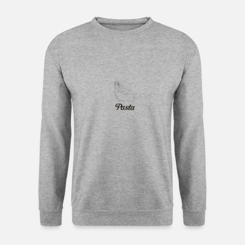 pasta - Unisex Pullover - Weißgrau meliert