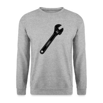 Tool pliers - Unisex Sweatshirt - salt & pepper - Front - Alina (178cm) & Michal (187cm)