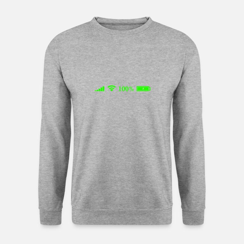 internet - Sweat-shirt Unisexe - gris chiné