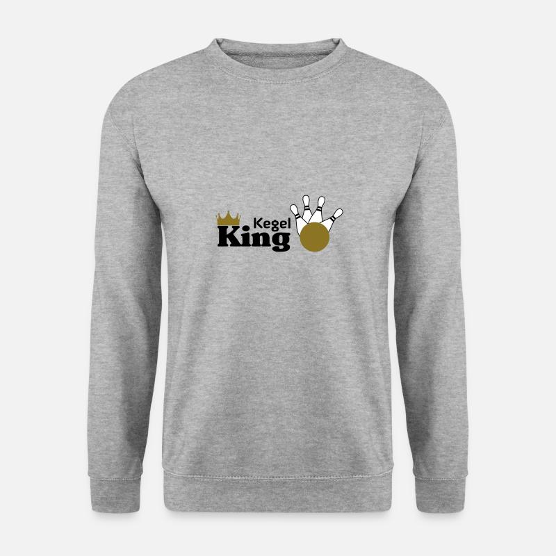 Kegel King - Unisex Pullover - Weißgrau meliert