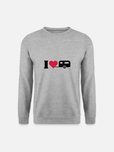I love Camping - Unisex Sweatshirt - salt & pepper