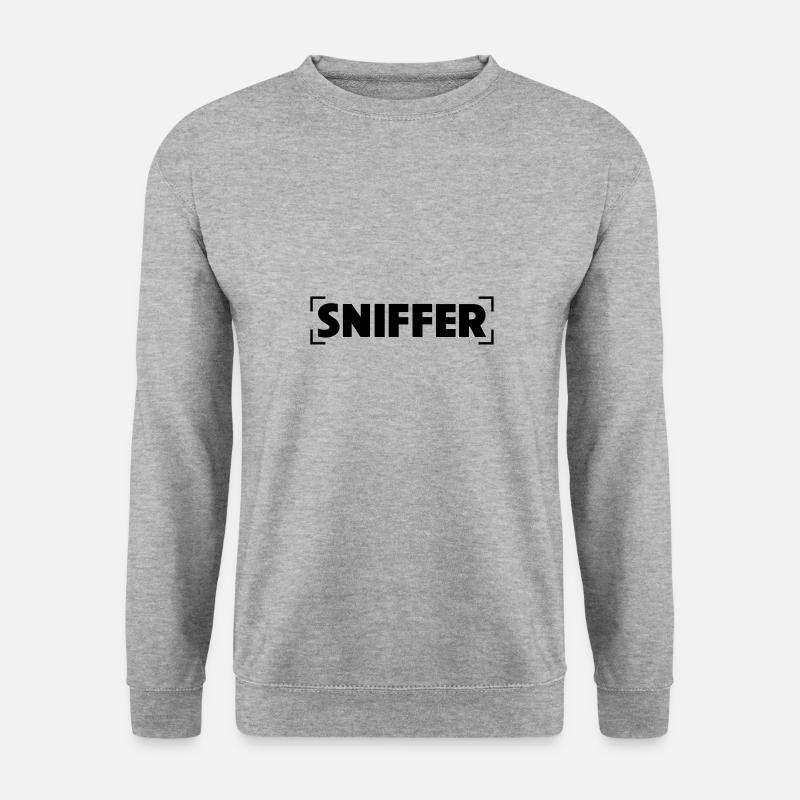 SNIFFER - Unisex Pullover - Weißgrau meliert