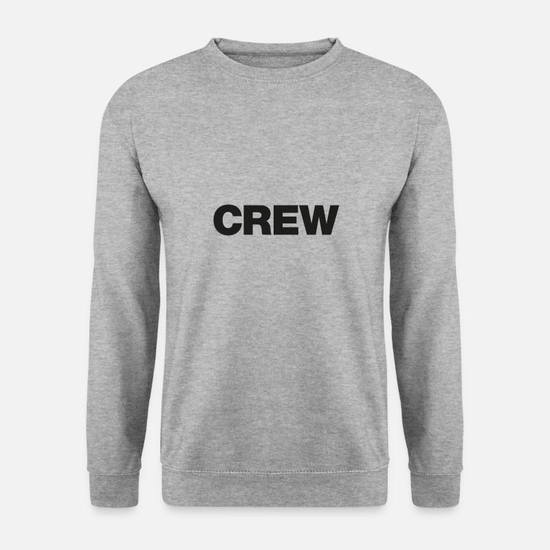 Crew - Unisex Pullover - Weißgrau meliert