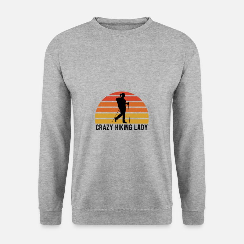 Wandern - Unisex Pullover - Weißgrau meliert