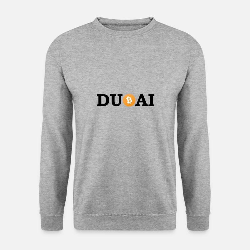 Bitcoin Dubai - Unisex Pullover - Weißgrau meliert