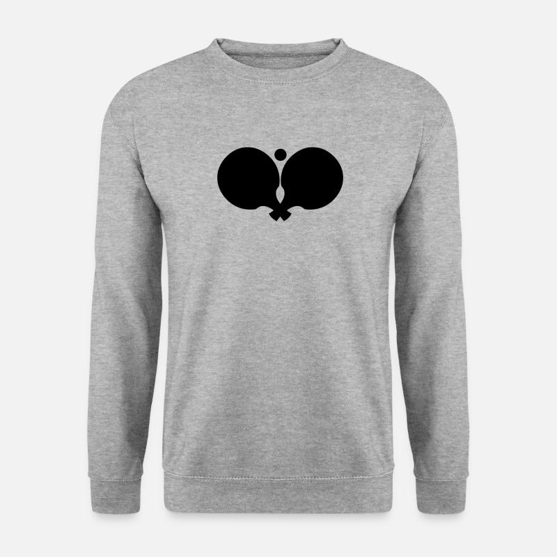 Table Tennis - Tischtennis - Unisex Pullover - Weißgrau meliert