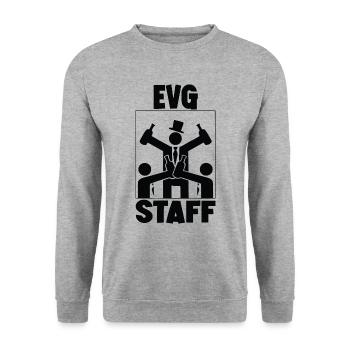 Bachelor Party Staff - Bachelor Party Married - Unisex Sweatshirt - salt & pepper - Front - Alina (178cm) & Michal (187cm)
