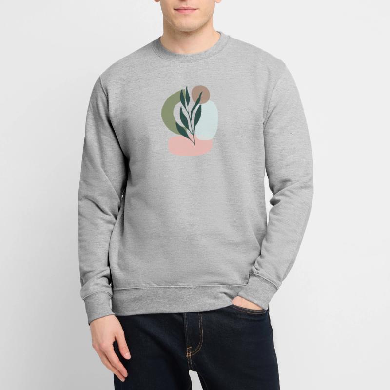 Minimalistic Boho Style Unisex Pullover