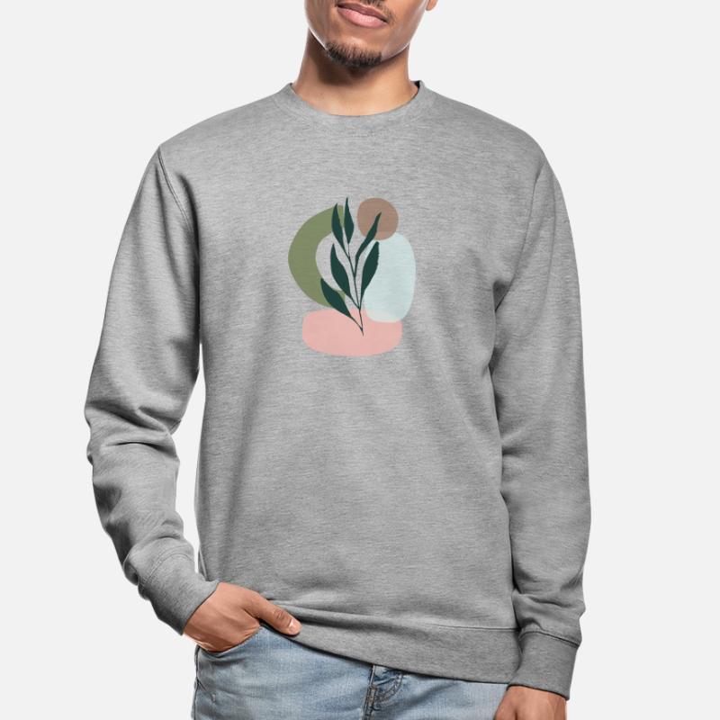 Minimalistic Boho Style Unisex Pullover