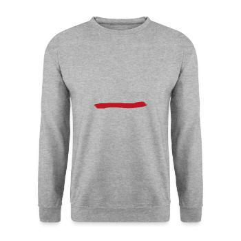Paint stroke red blob paint splatter painter gift - Unisex Sweatshirt - salt & pepper - Front - Alina (178cm) & Michal (187cm)
