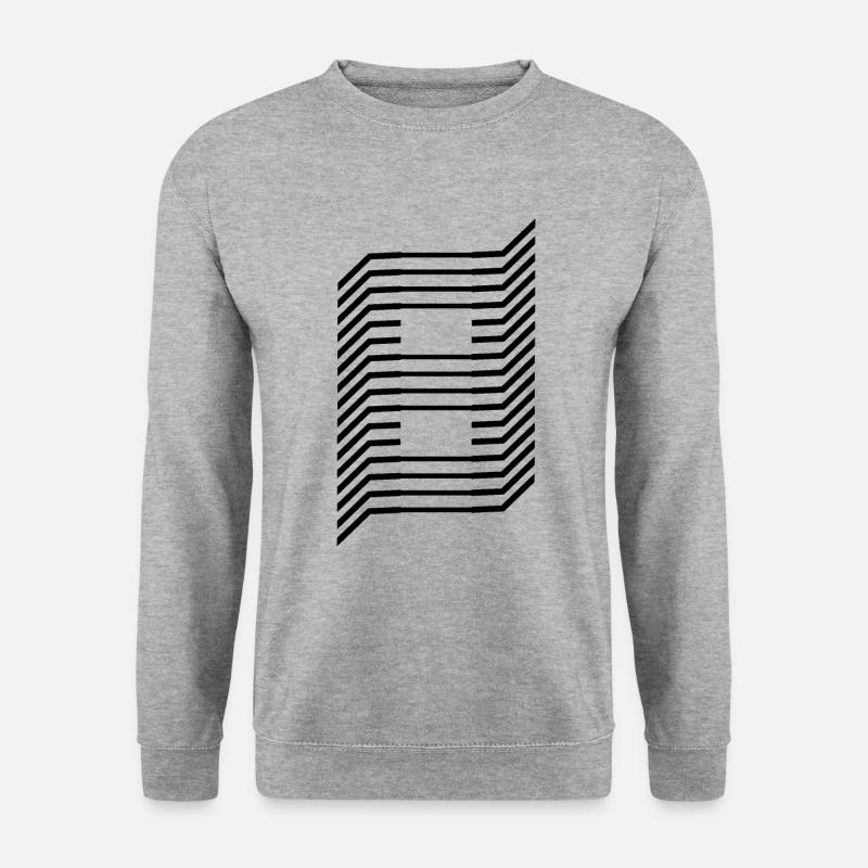 Eindeutige Zahl 8 - Unisex Pullover - Weißgrau meliert