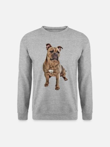 Bulldog Old English Bulldog Dog Dogs - Unisex Sweatshirt - salt & pepper