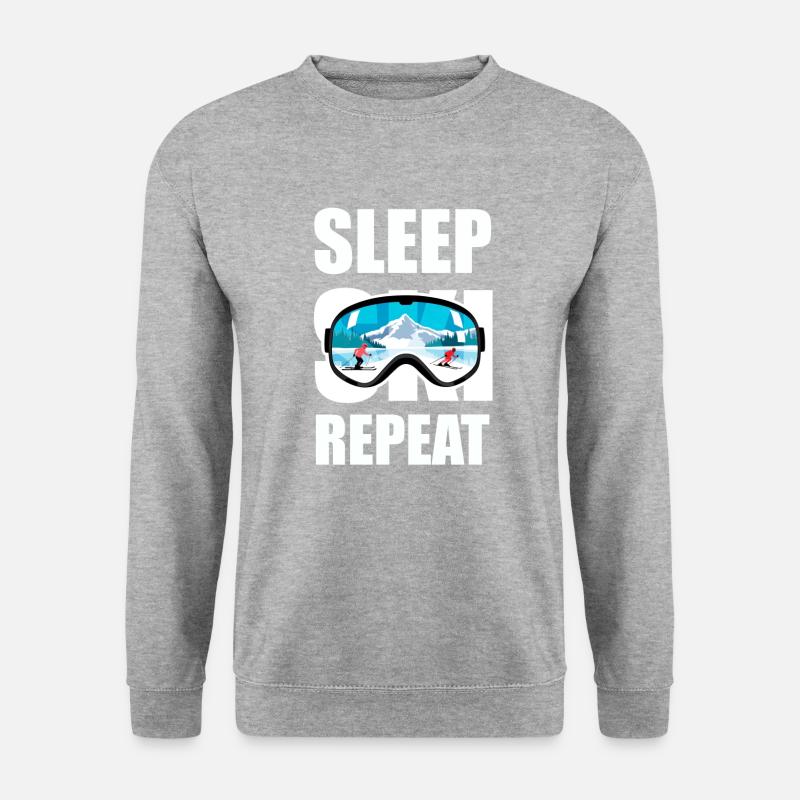 Sleep Ski Repeat - Unisex Sweatshirt - salt & pepper