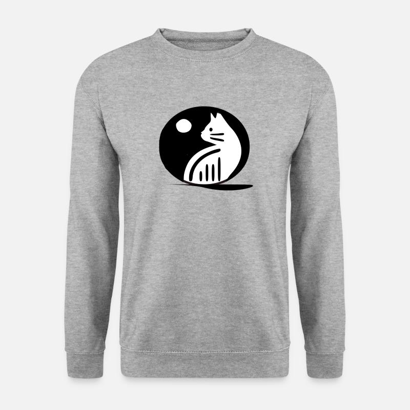 Chat - Sweat-shirt Unisexe - gris chiné