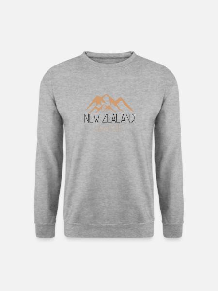 NEW ZEALAND unfamed beauty - Unisex Pullover - Weißgrau meliert