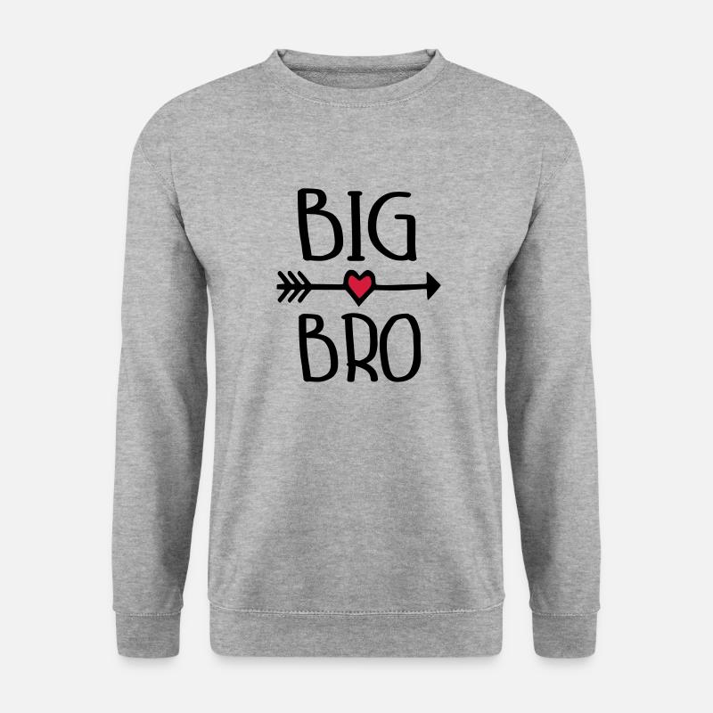 Big Bro - Unisex Pullover - Weißgrau meliert
