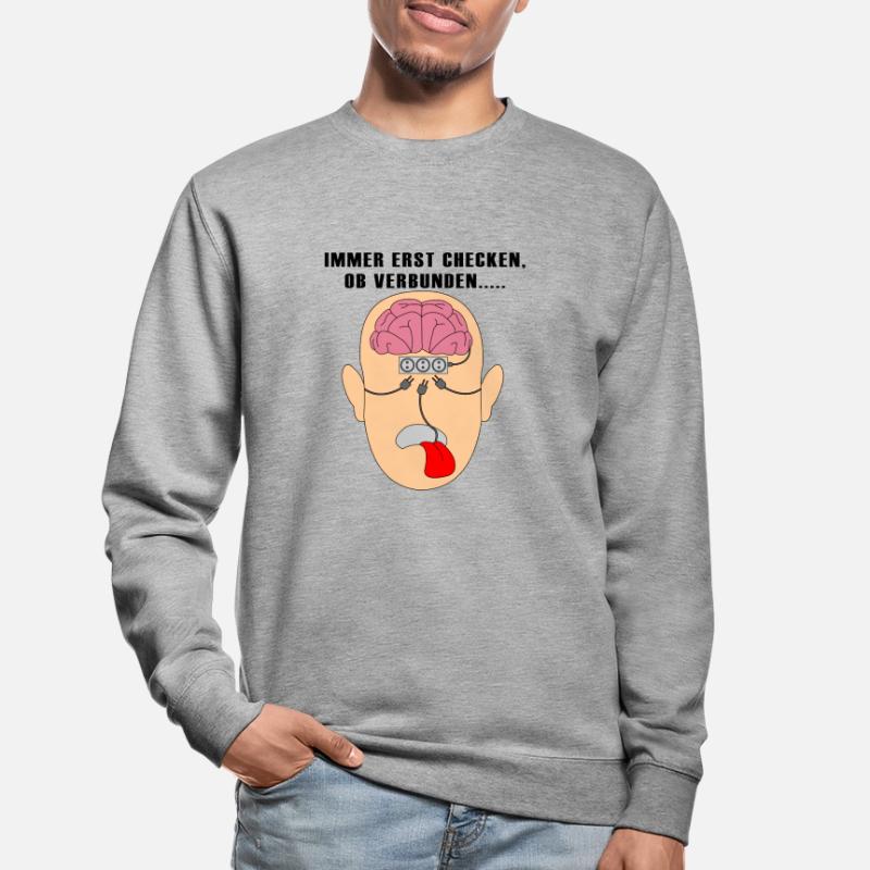 Brain Sockets Cable Control Turn Off Unisex Sweatshirt