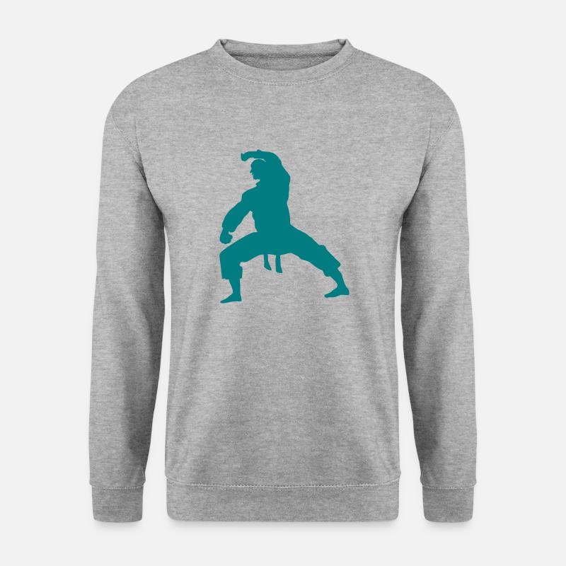 kaempfer - Unisex Pullover - Weißgrau meliert