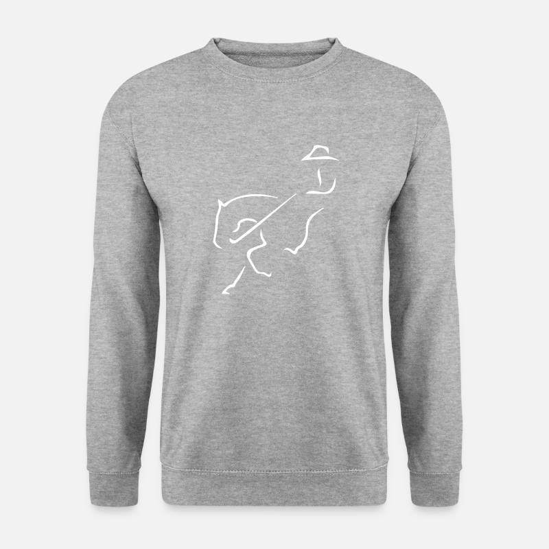 Sliding Stop - Unisex Pullover - Weißgrau meliert