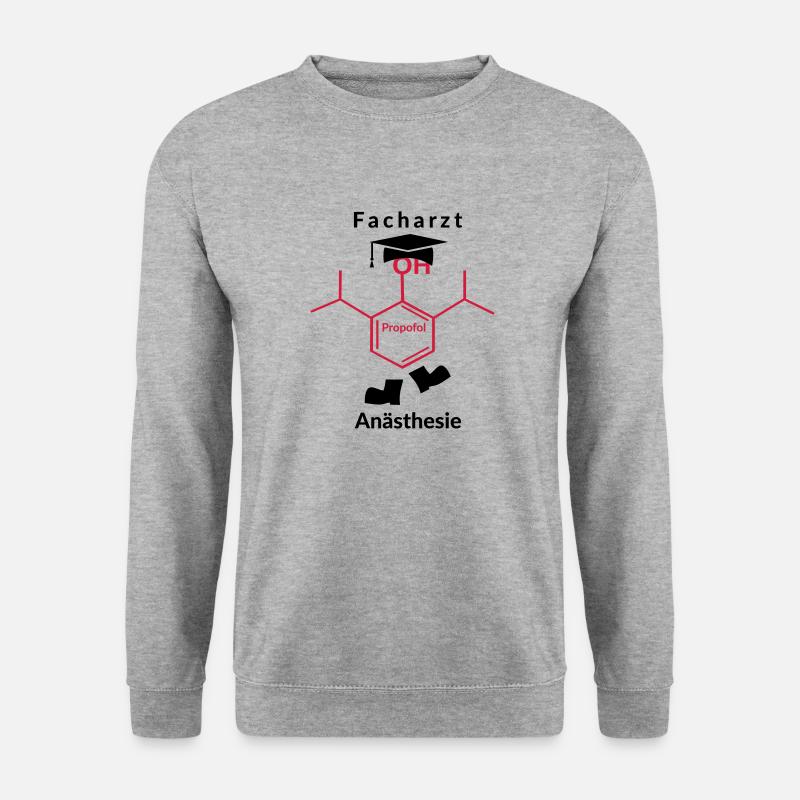 Facharzt Anästhesie - Unisex Pullover - Weißgrau meliert