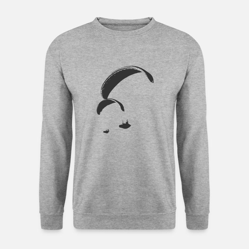 Gleitschirm Team - Unisex Pullover - Weißgrau meliert