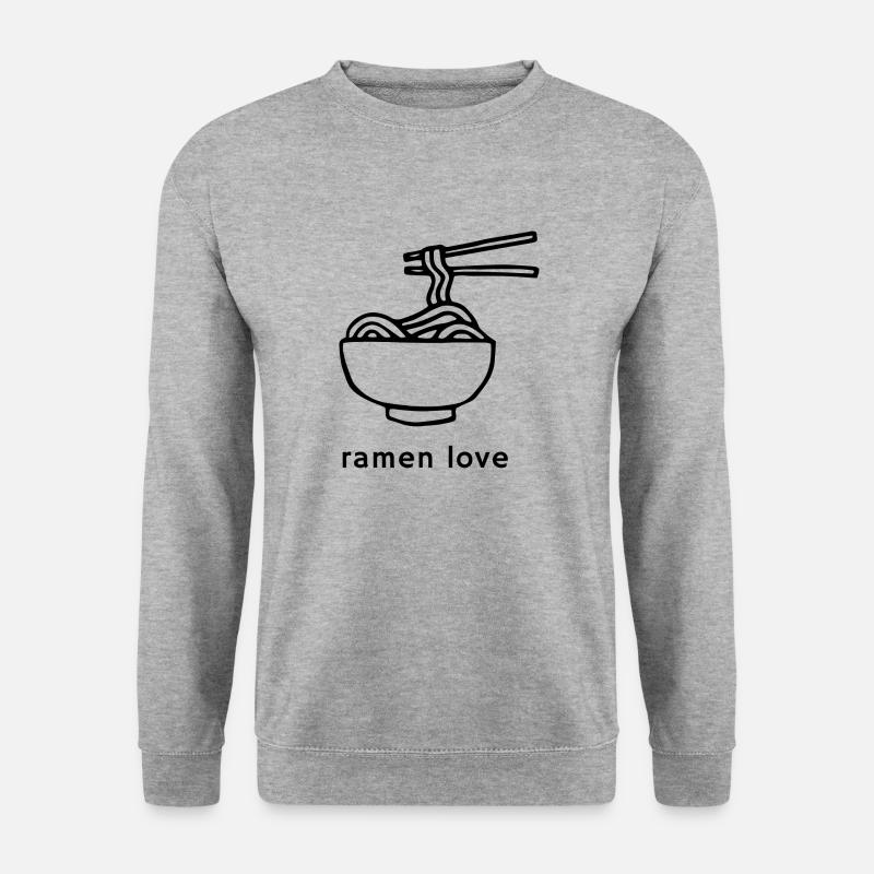 Ramen love - Unisex Pullover - Weißgrau meliert