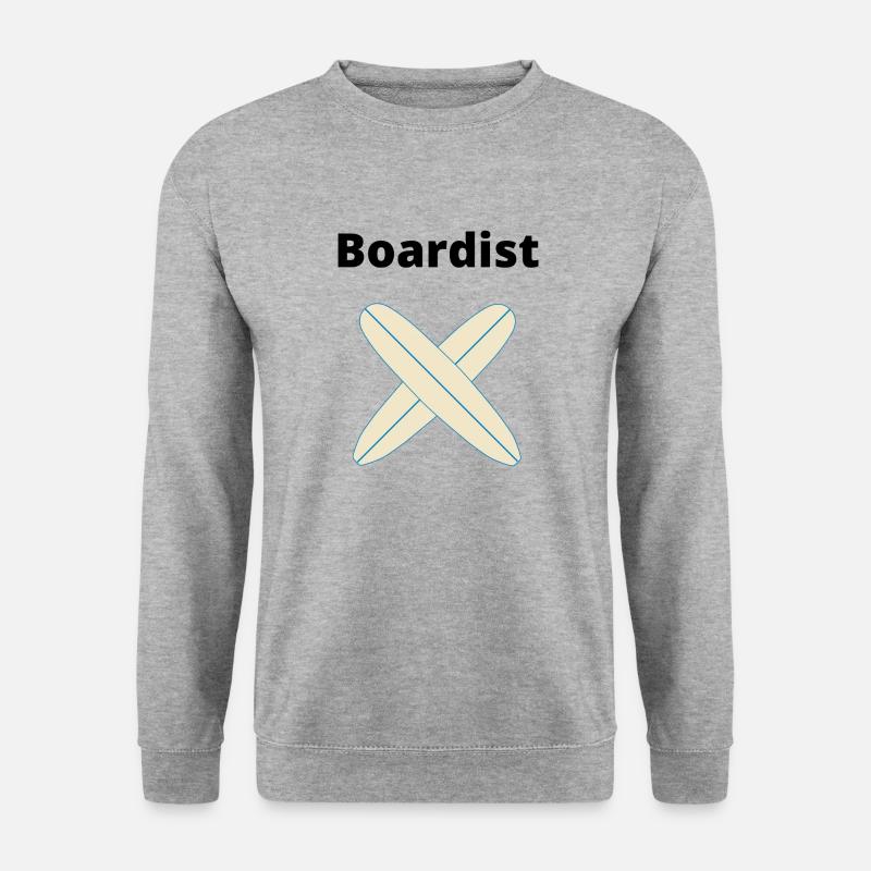 Boardist Surfing - Unisex Pullover - Weißgrau meliert