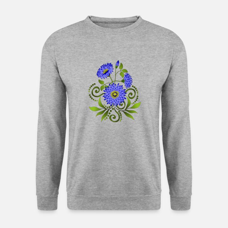 Fleur - Sweat-shirt Unisexe - gris chiné