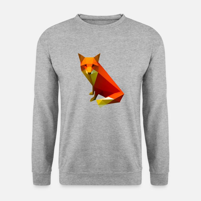Fox - Unisex Pullover - Weißgrau meliert