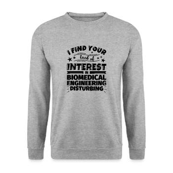 Biomedizintechnik lustiges Geschenk - Unisex Pullover - Weißgrau meliert - Vorne - Alina (178cm) & Michal (187cm)