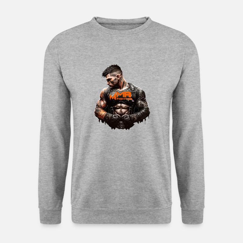 MMA Fighter - Unisex Pullover - Weißgrau meliert
