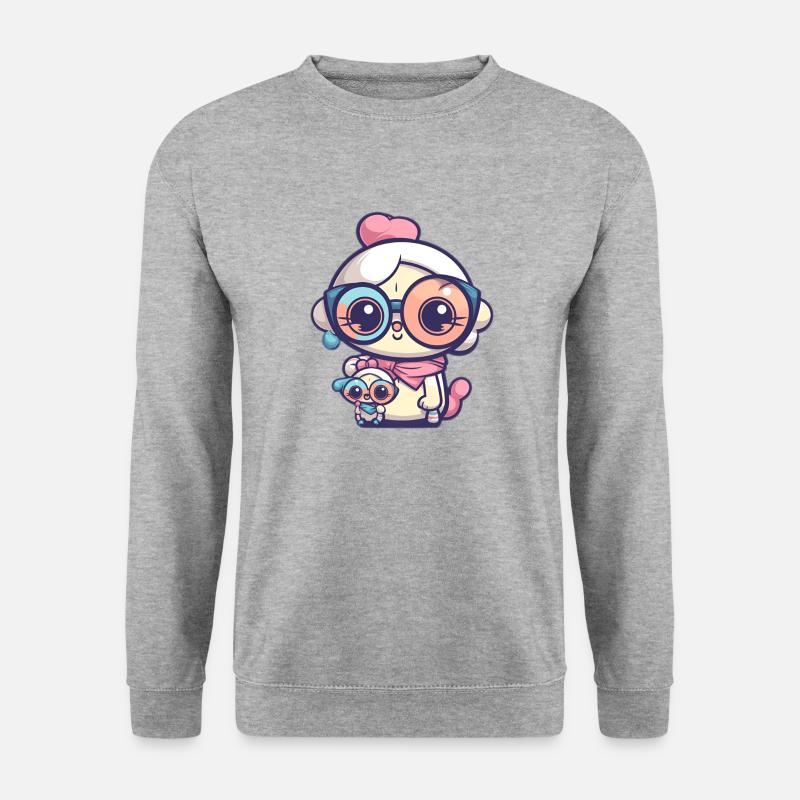cool Mama - Unisex Pullover - Weißgrau meliert