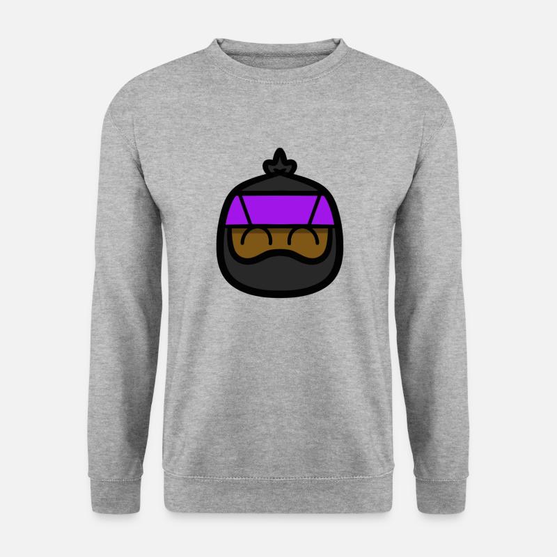 LIL MELANINJA - Unisex Pullover - Weißgrau meliert