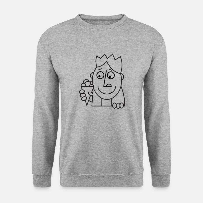 Eis! - Unisex Pullover - Weißgrau meliert
