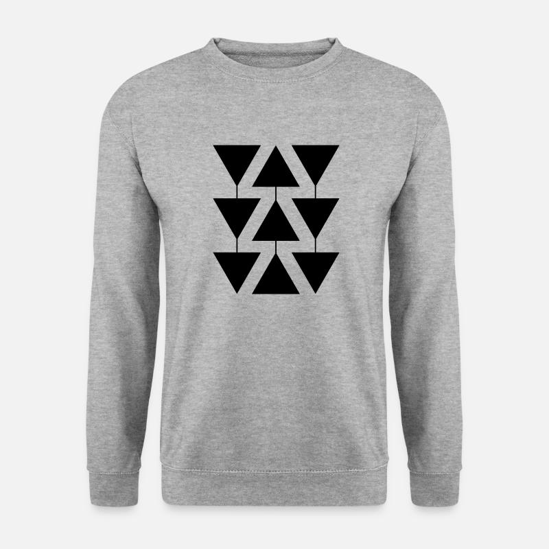 Triangle geometric shape - Unisex Sweatshirt - salt & pepper